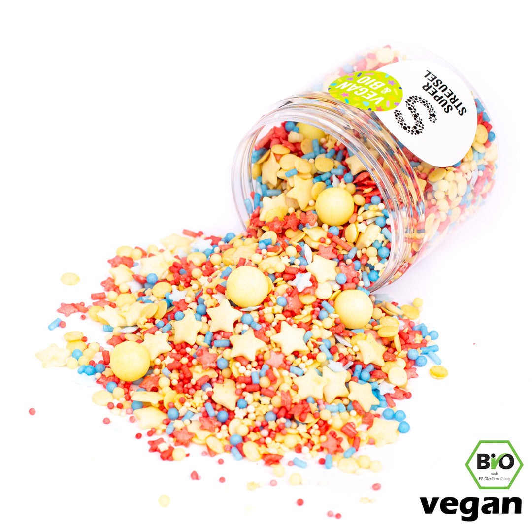 Frechdachs Super Streusel (90g), BIO vegane Zuckerstreusel, vegane Streusel - 1