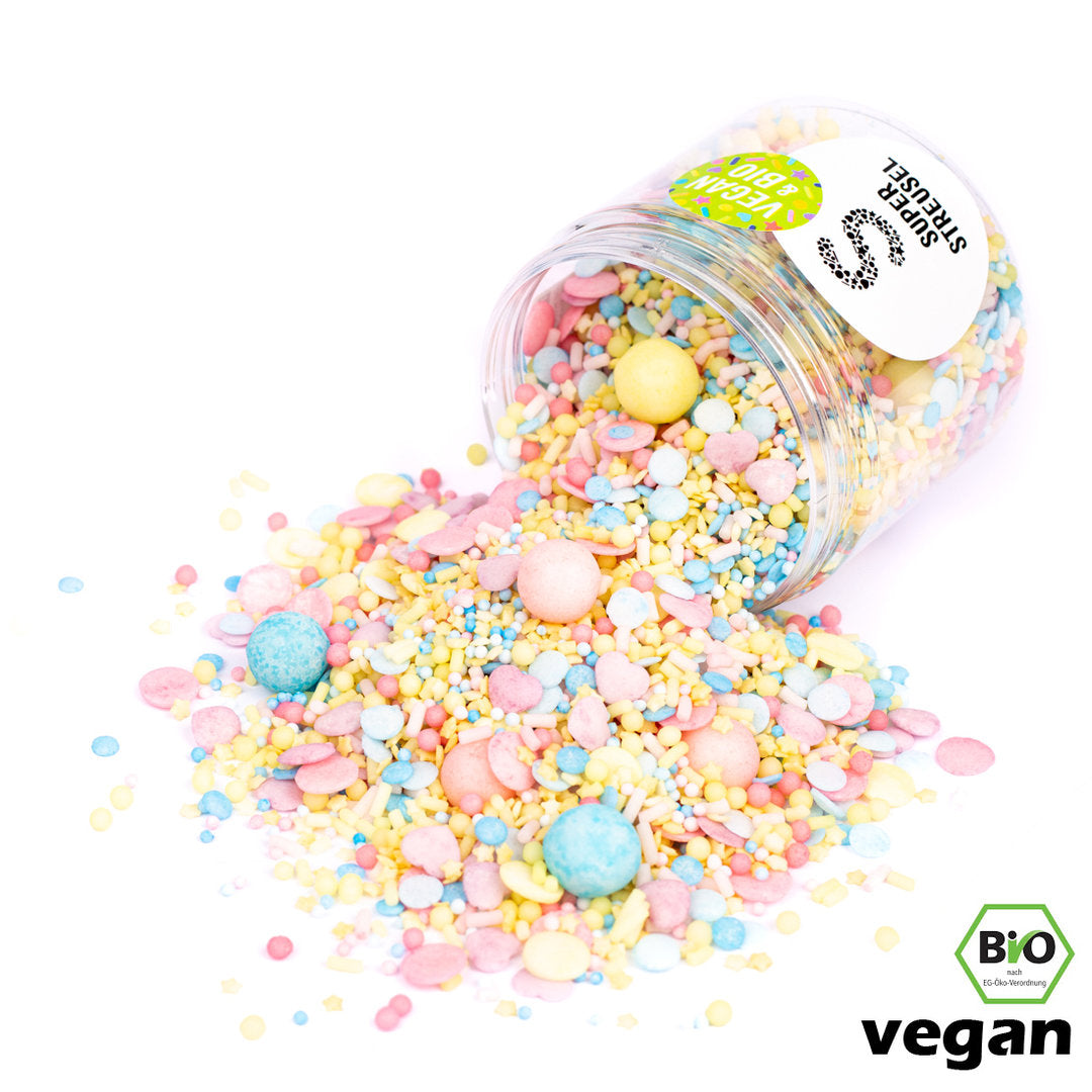 HeyKleines! Super Streusel (90g), BIO vegane Zuckerstreusel, vegane Streusel - 1