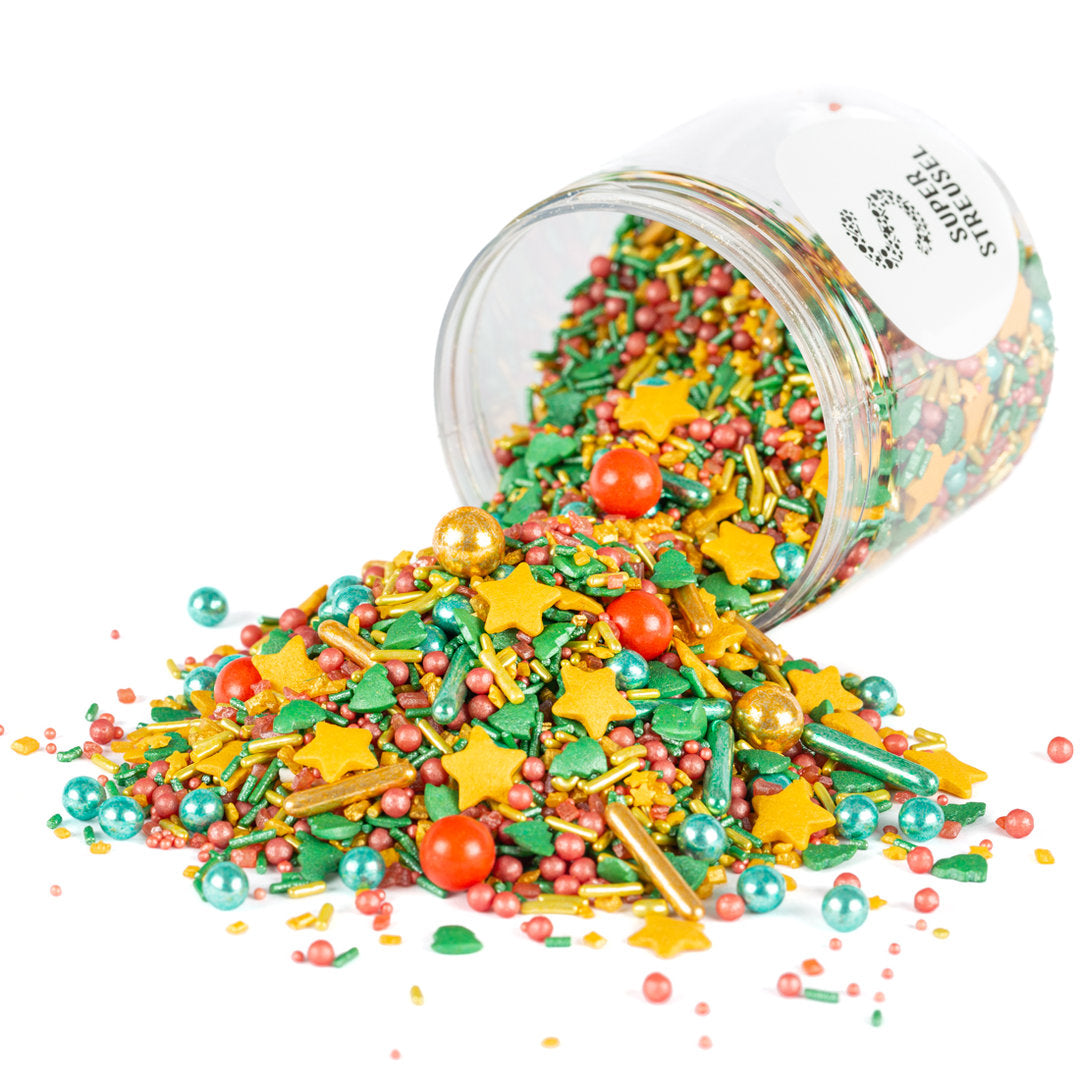 Knusperknäuschen Super Streusel (90g), Bunte Streusel, Zuckerstreusel, Weihnachtsstreusel - 1