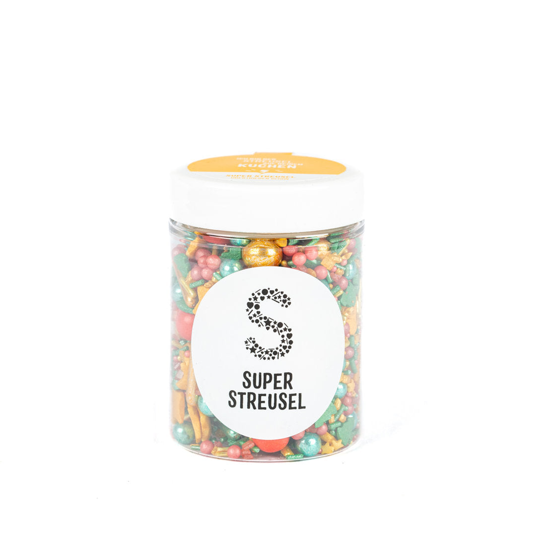 Knusperknäuschen Super Streusel (90g), Bunte Streusel, Zuckerstreusel, Weihnachtsstreusel - 4