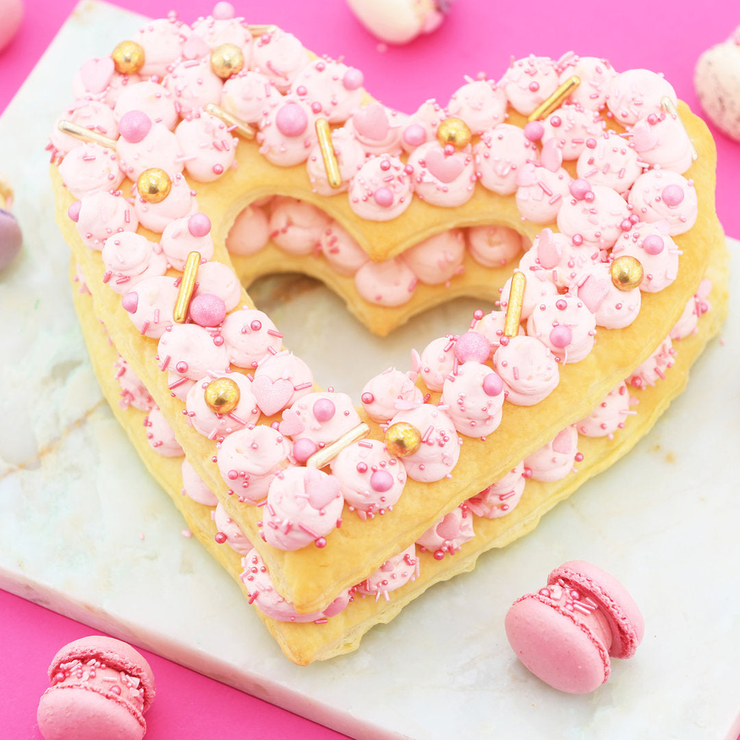 Lieblingsding Super Streusel (90g), Streusel Herzen, Bunte Streusel, rosa Zuckerstreusel, Sprinkles - 5