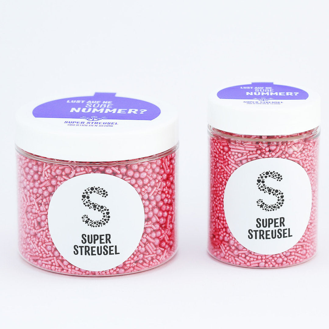 Pinke Super Streusel (90g), Pinke Streusel, Pinke Zuckerstreusel - 4