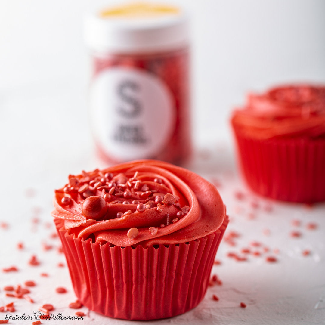 Rote Super Streusel (90g), Rote Streusel, Rote Zuckerstreusel - 6