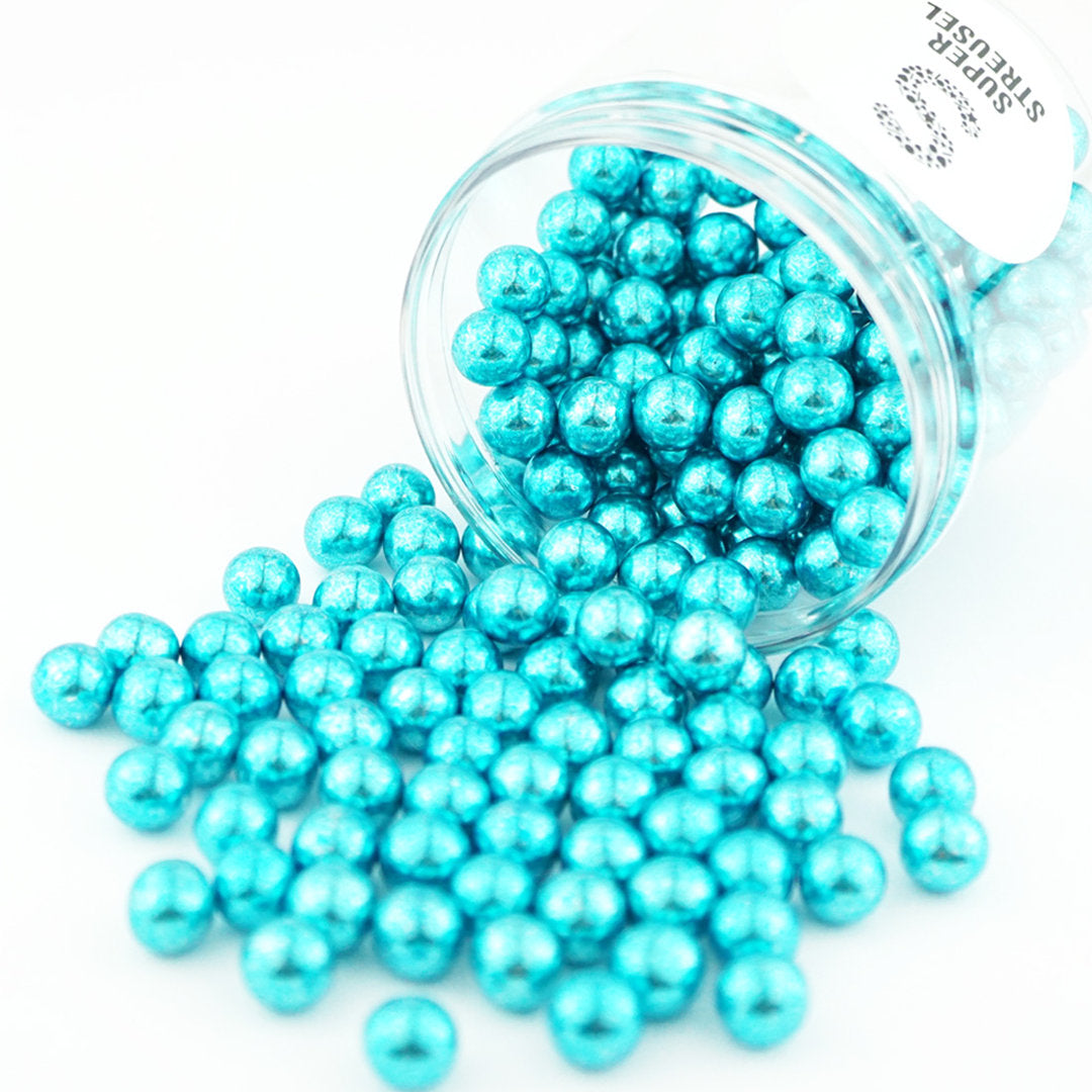 Schokokugeln Blau Metallic Super Streusel - 1