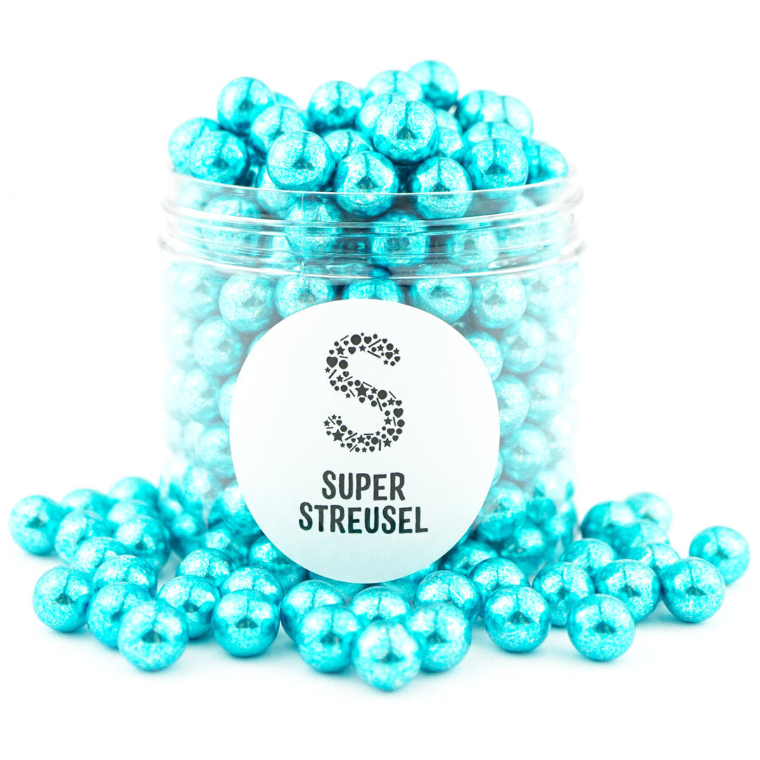 Schokokugeln Blau Metallic Super Streusel - 2
