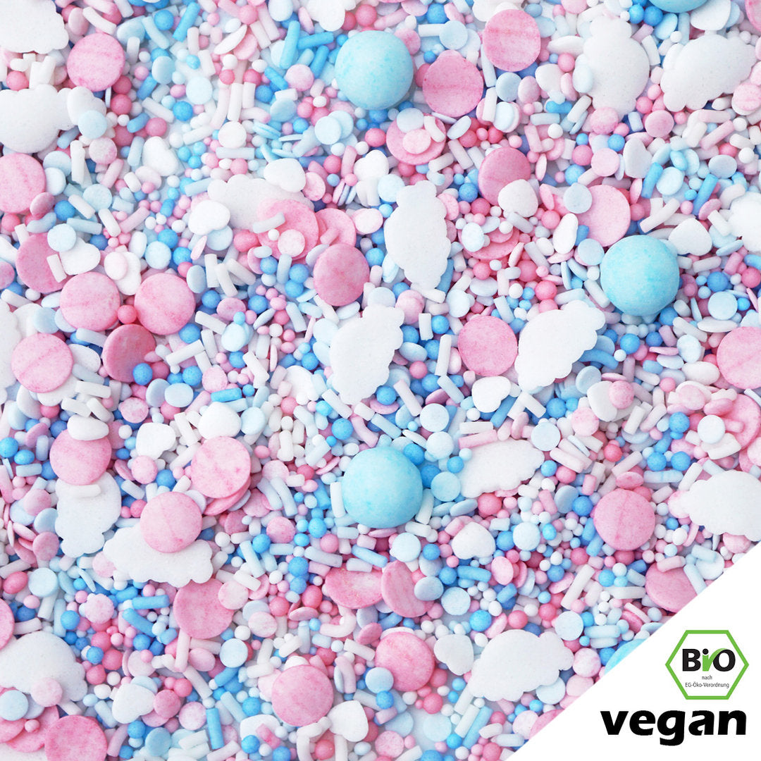 WatteWölkchen Super Streusel (90g), BIO vegane Zuckerstreusel, vegane Streusel - 1