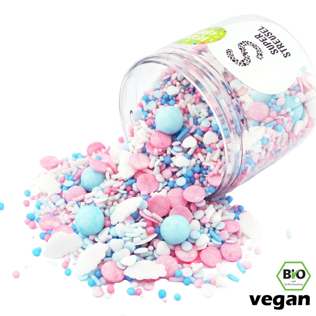WatteWölkchen Super Streusel (90g), BIO vegane Zuckerstreusel, vegane Streusel - 3
