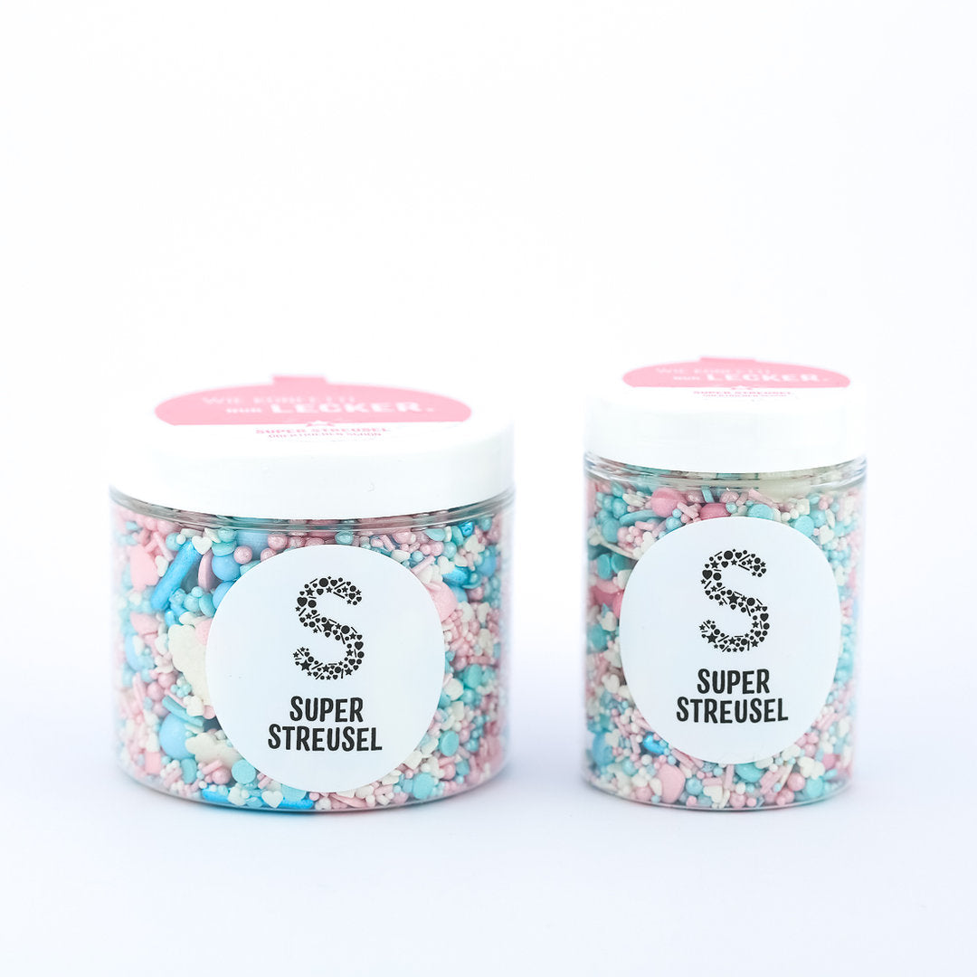 WünschDirWas Super Streusel (90g), Streusel Herzen, Bunte Streusel, Pastell Zuckerstreusel - 9