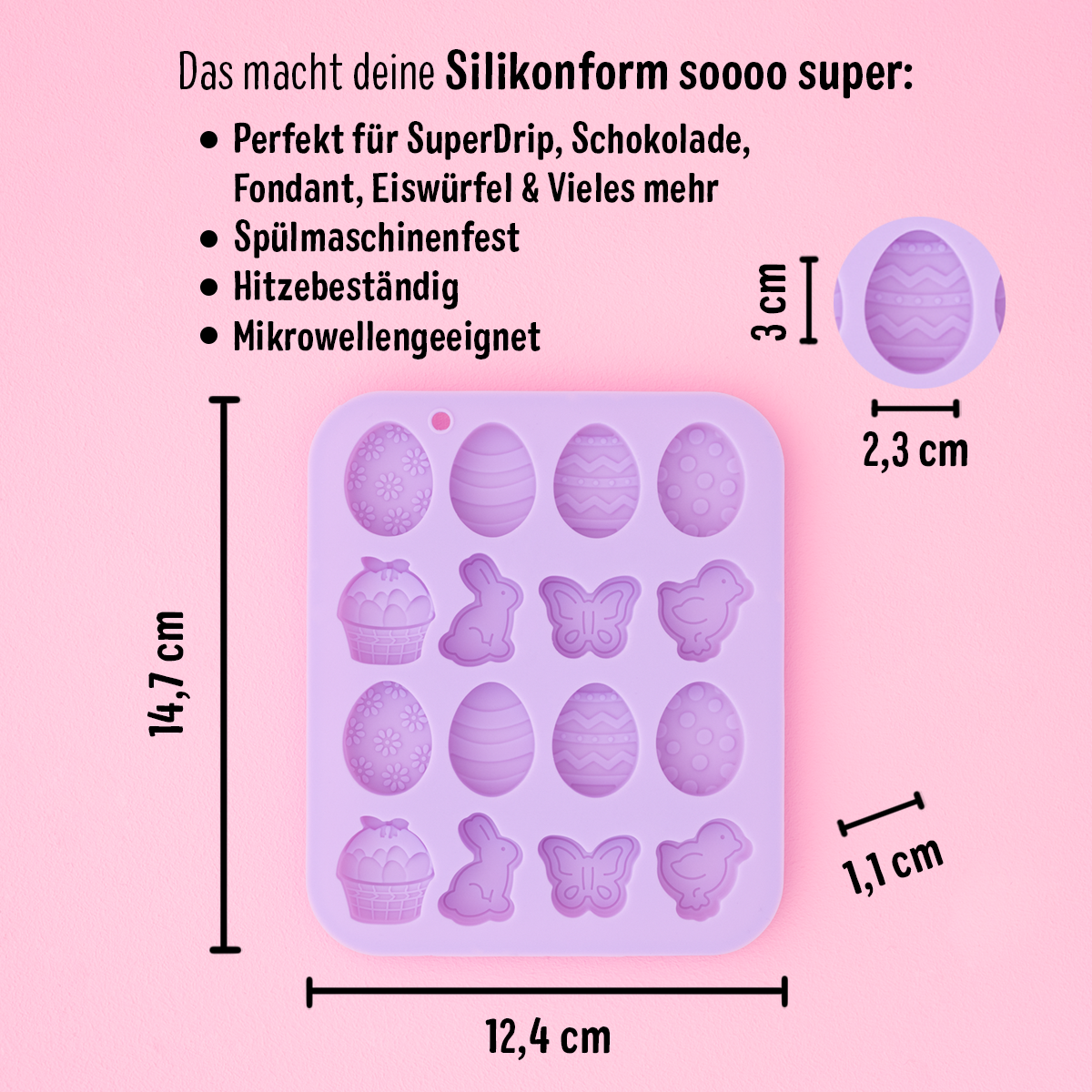 Silicone mold Easter