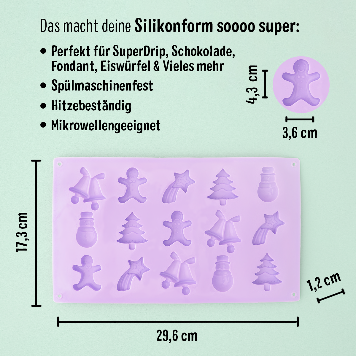 Silikonform Advent