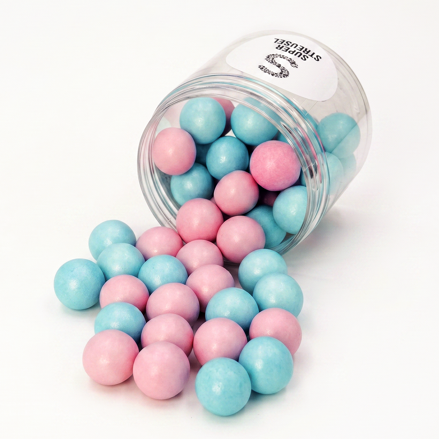 XL Knusperkugeln Hellblau&Rosa