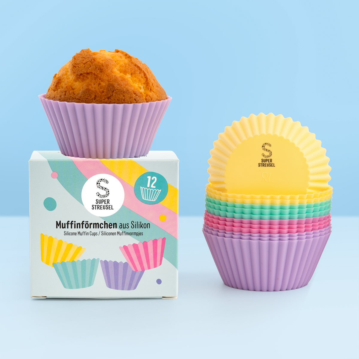 Muffinförmchen Silikon