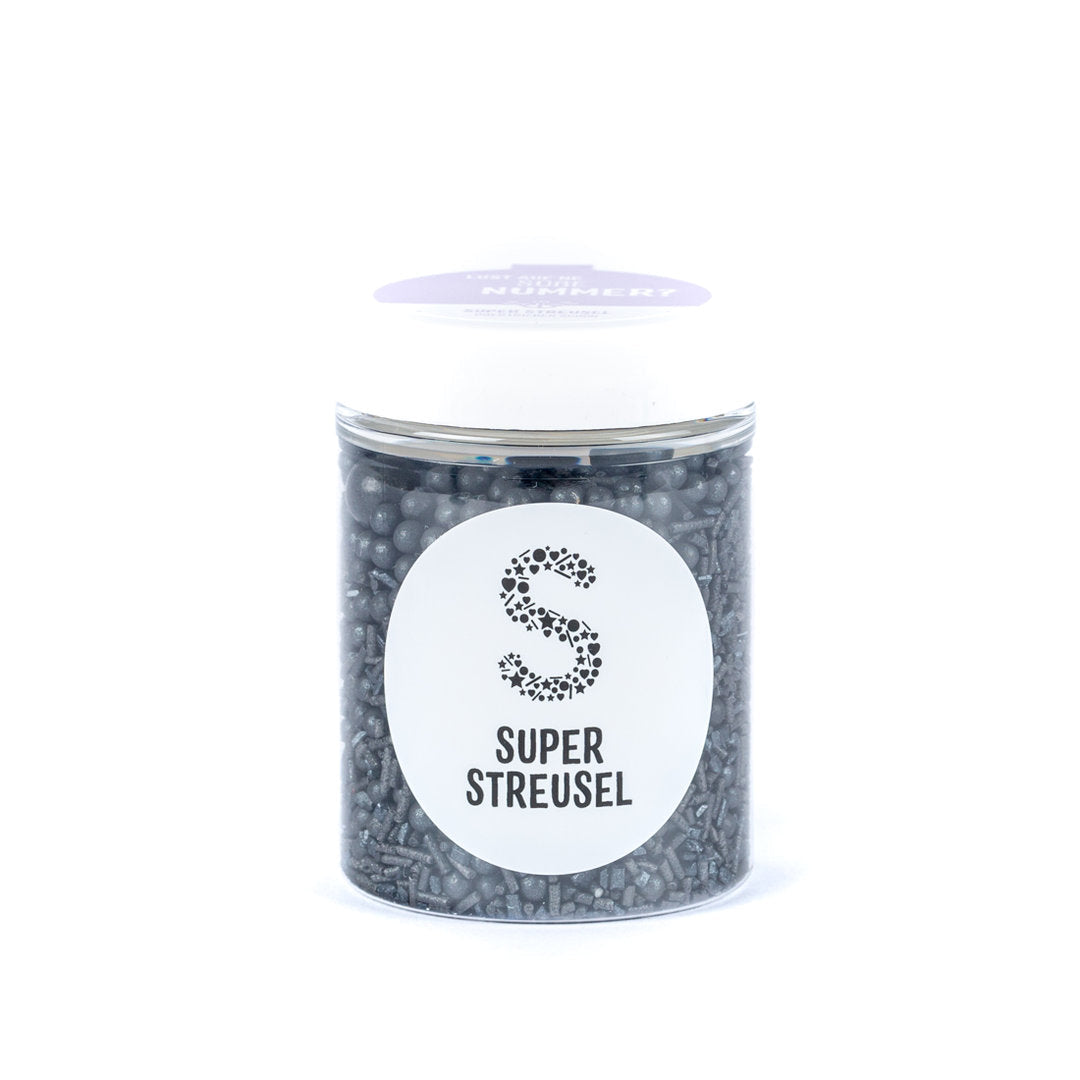 Schwarze Super Streusel, Schwarze Streusel (90g) - 3